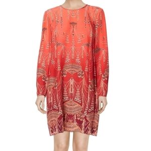 Matthew Williamson Red Silk Chandelier Print Dress 14